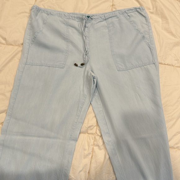 RIVER SKY DRAWSTRING WIDE LEG PANT - Picture 4 of 6